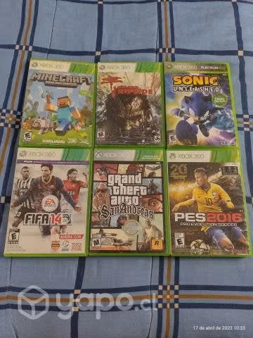 6 juegos buen estado