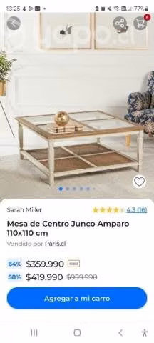 Mesa de centro Sarah miller