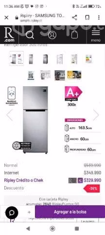 Refrigerador no frost