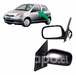Espejo Eléctrico Izquierdo Toyota Yaris 1999-2005