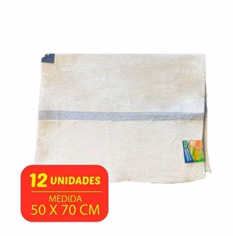 Trapero de algodon 50x70 con ojal 12 unds live