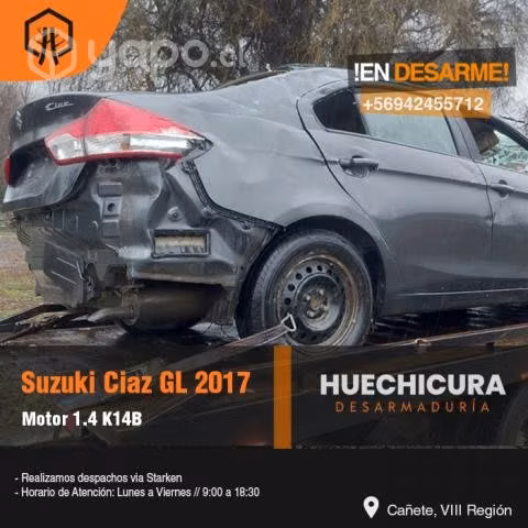 Portafiltro aire suzuki ciaz gl 2017