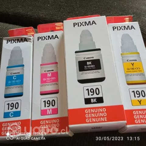 Packs de tintas canon 190 colores originales