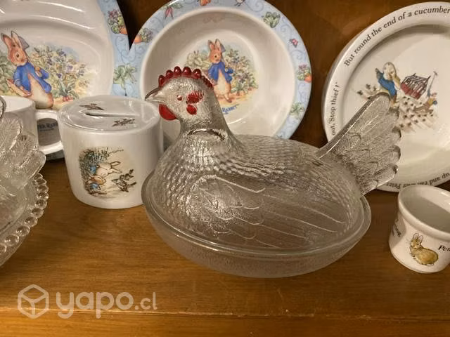 Gallina de ópalina y vidrio - Imagen 5