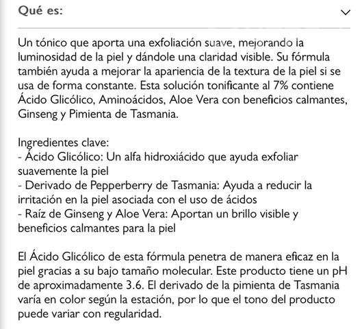 Tónico exfoliante con ácido glicolico 7% 240 ML - Imagen 3