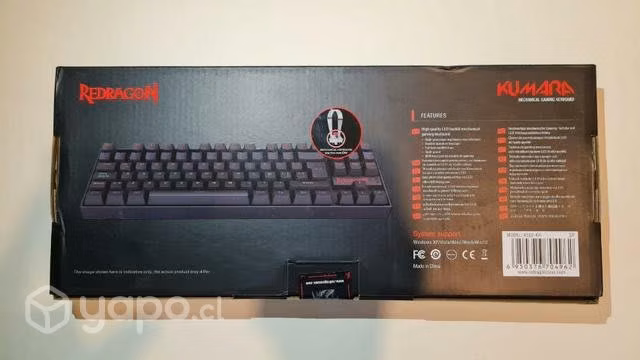 Teclado Gamer Mecánico Redragon Kumara K552