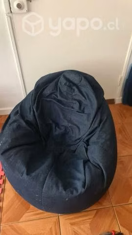 Sofá pera azúl