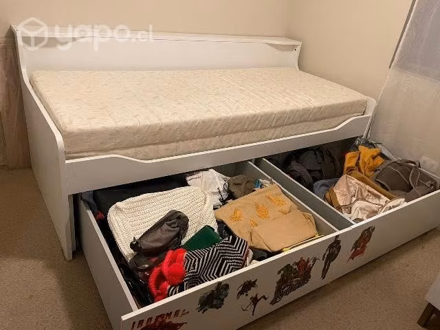 CAMA SMART / 1 plaza a 2 plazas CON CAJONES
