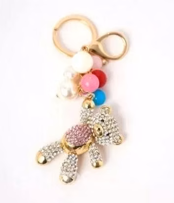 Llavero Osito Brillantes Colores