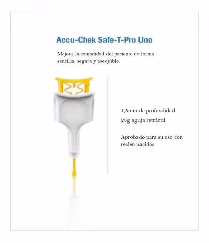 Lancetas Safe-T-Pro Uno ® Accu-Chek 200 unidades - Imagen 3
