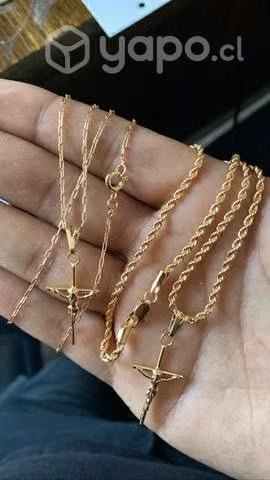 Cadenas baño oro