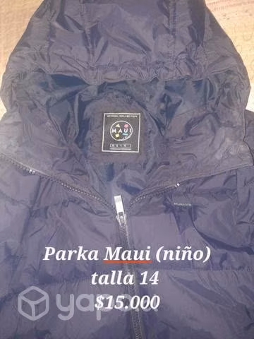 Parkas de niño talla 14