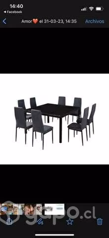Comedor de 8 sillas
