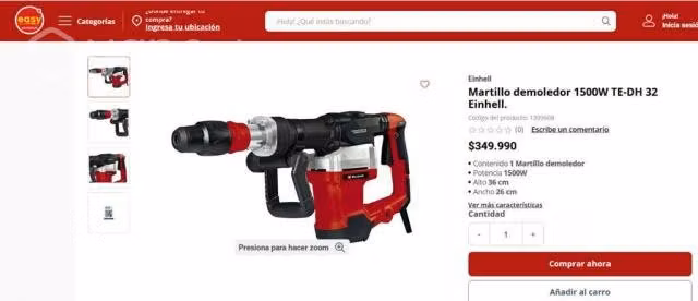 Martillo demoledor 1500W TE-DH 32 Einhell