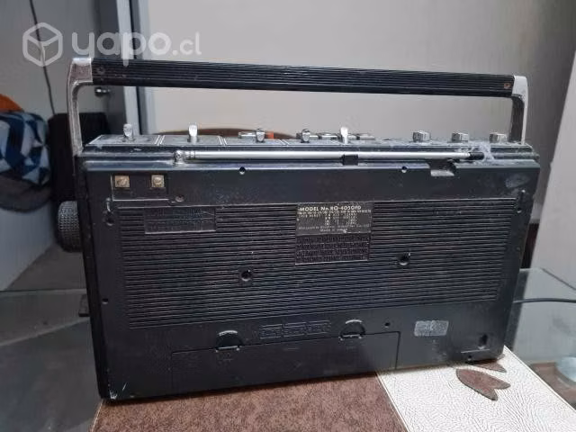 Radio national panasonic 4-bandas cassette recorde