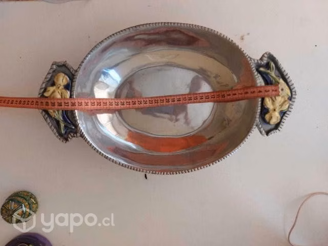 Fuente de peltre como nueva - Imagen 3