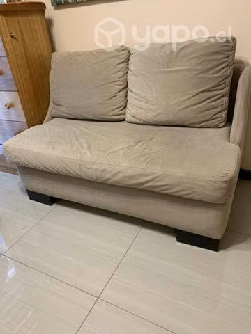 Sillón dos cuerpos extra suave color beige
