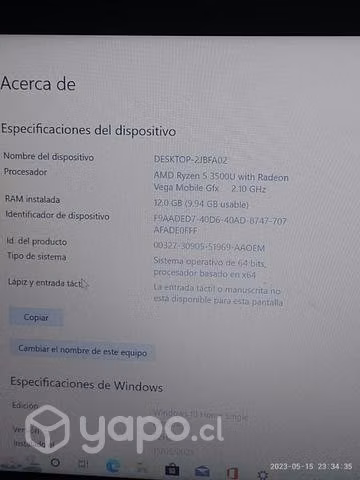 Laptop acer aspire 3