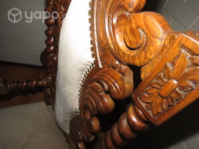 Silla tipo Trono antigua - Imagen 2