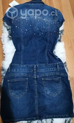 Vestido jeans azul - Imagen 5
