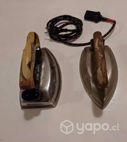 Planchas antiguas con cable
