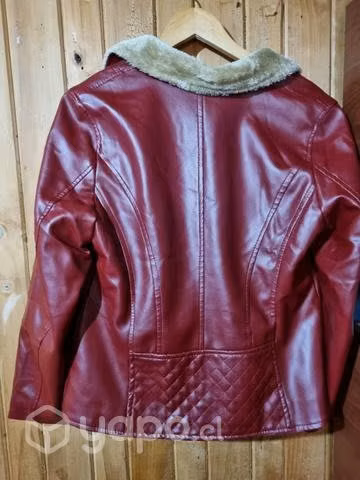 Chaqueta de cuerina roja talla m - Imagen 3