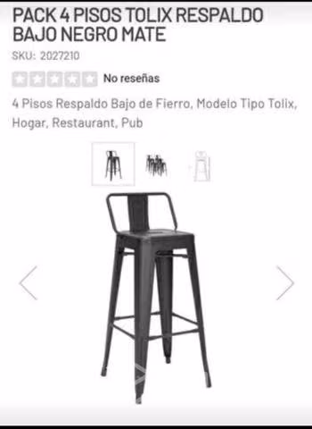 4 Sillas Tolix Bar