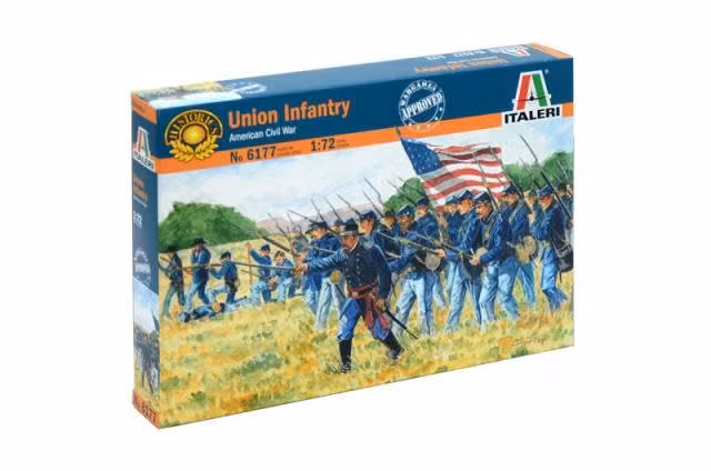 Maqueta soldados (50) de infantería de la Unión, 1