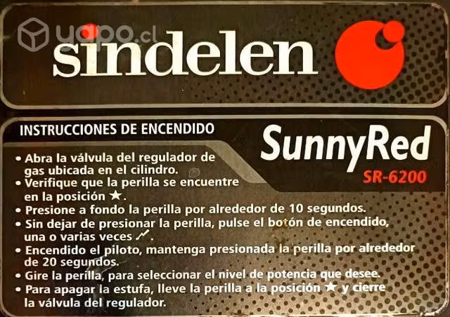 Estufa a gas SUNNYRED SR-6200