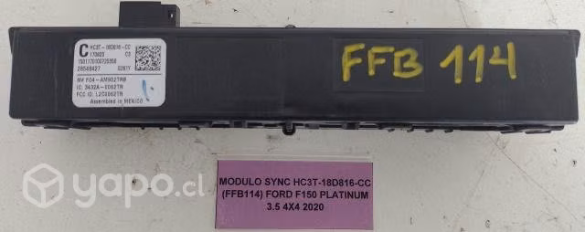Modulo SYNC HC3T-18D816-CC (FFB114) Ford F150 Pla