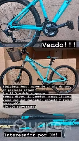 Bicicleta Jeep Anapurna Aro 27.5