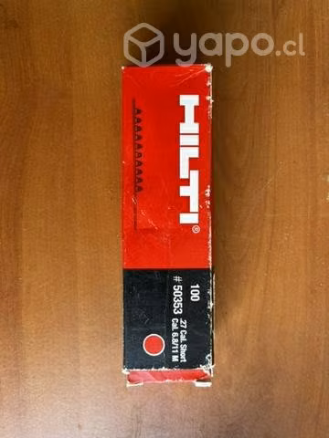 Fulminante Hilti 100 unidades calibre 27