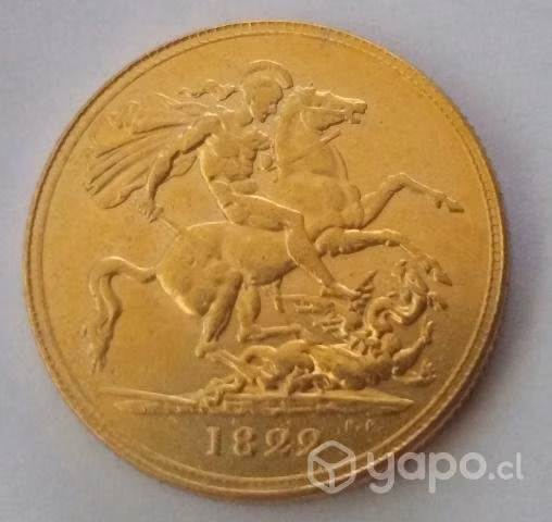 Moneda De Inglaterra, 1822, Rey Jorge IV