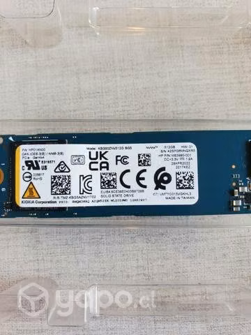 SSD NVMe KIOXIA 512GB - Imagen 2
