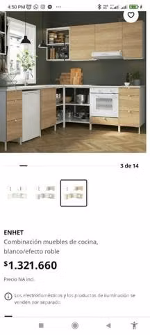 Mueble de cocina con las 3b