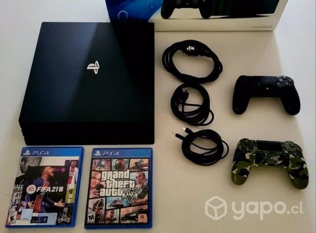 Playstation 4 Pro 1 Tb 2 Controles + 2 Juegos