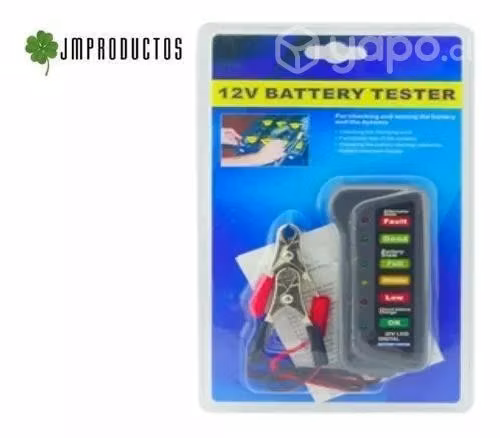 Tester Para Baterias Alternador 12v Autos Motos