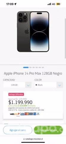 IPhone 14 Pro Max Negro
