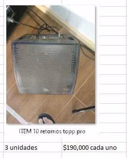 Equipo audio sub bajos, medios, power, retono, etc