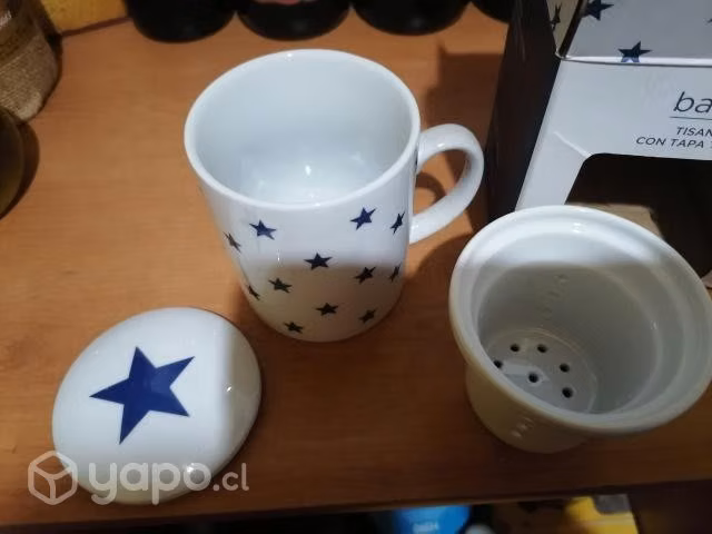 Tisanera con tapa y filtro