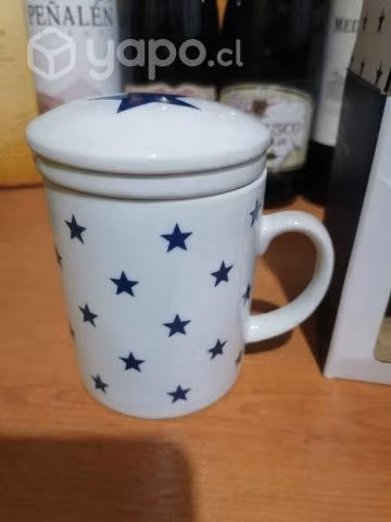 Tisanera con tapa y filtro