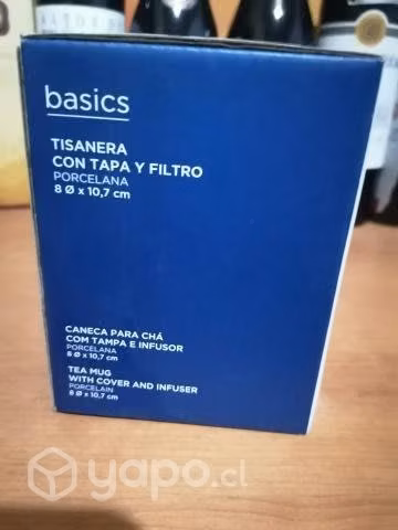 Tisanera con tapa y filtro