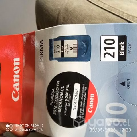 Tintas canon 210 y 211 originales