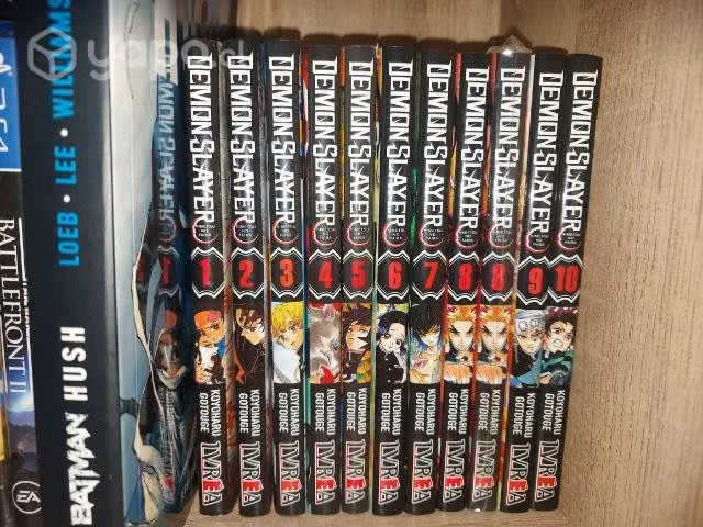 15 libros Demon Slayer (conversable)