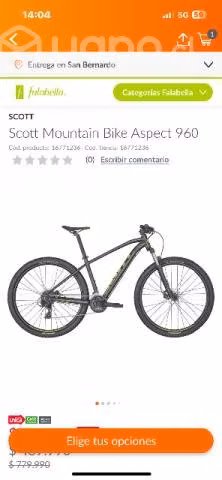 Bicicleta Scott Mountain Bike Aspect aro 29
