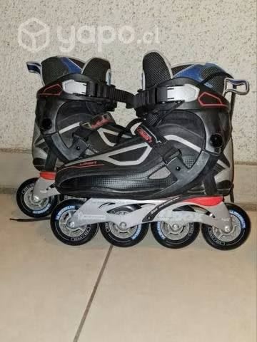 Patines marca ukan rueda michelín + casco - Imagen 2