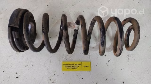Resorte Espiral Trasero Der (KS283) Kia Sportage