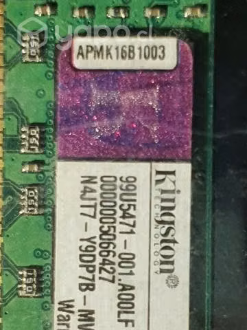 Memoria Ram kinsgton 16 GB