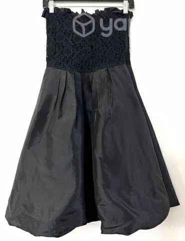 Vestido Straples Marca Index Nigth Talla S/m Negro