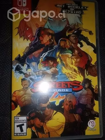 Streets of rage 4 juego físico nintendo switch